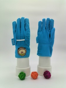 Ebipụtara floral 100% Cotton Garden Gloves, Ugbo na-arụ ọrụ maka nchekwa aka