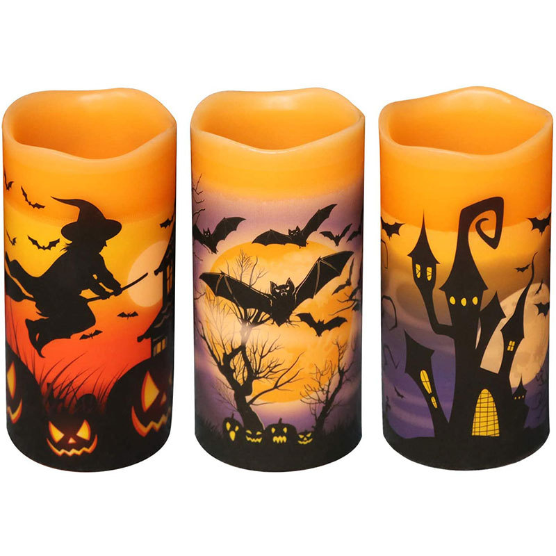 Halloween Candles Battery Operated Halloween Flameless Candles ...